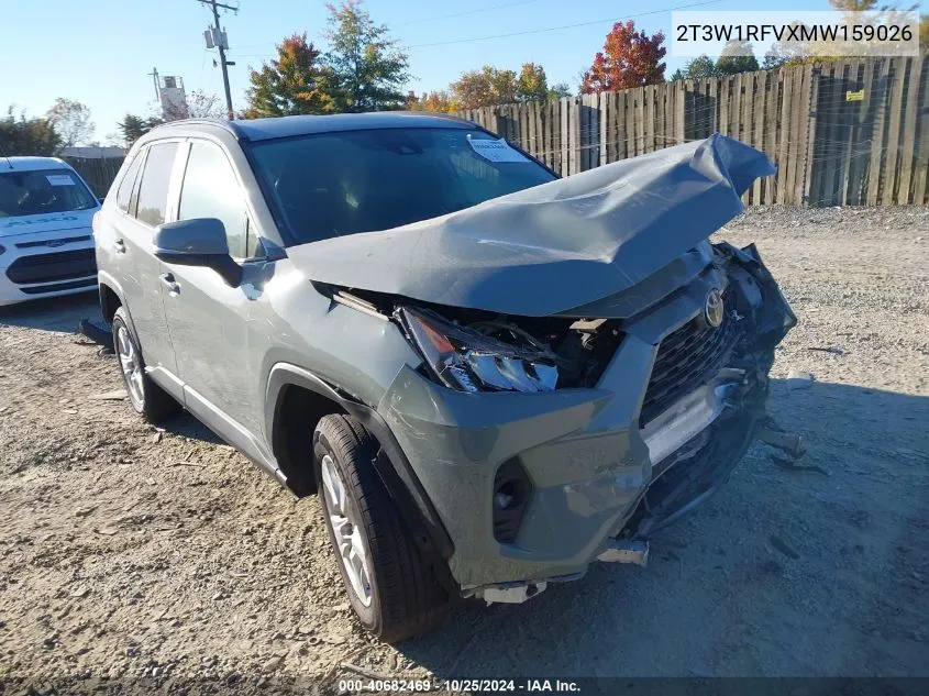 2021 Toyota Rav4 Xle VIN: 2T3W1RFVXMW159026 Lot: 40682469