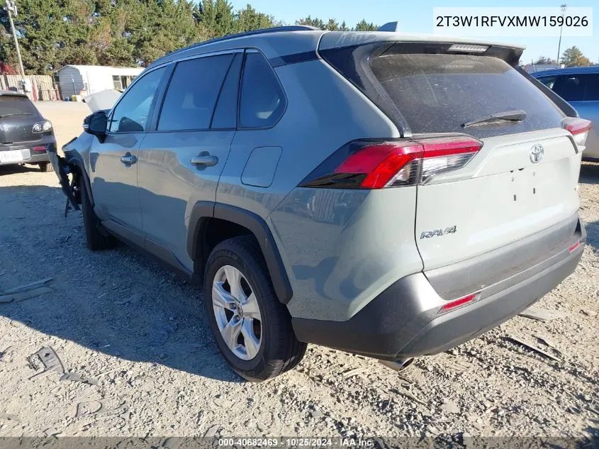 2021 Toyota Rav4 Xle VIN: 2T3W1RFVXMW159026 Lot: 40682469