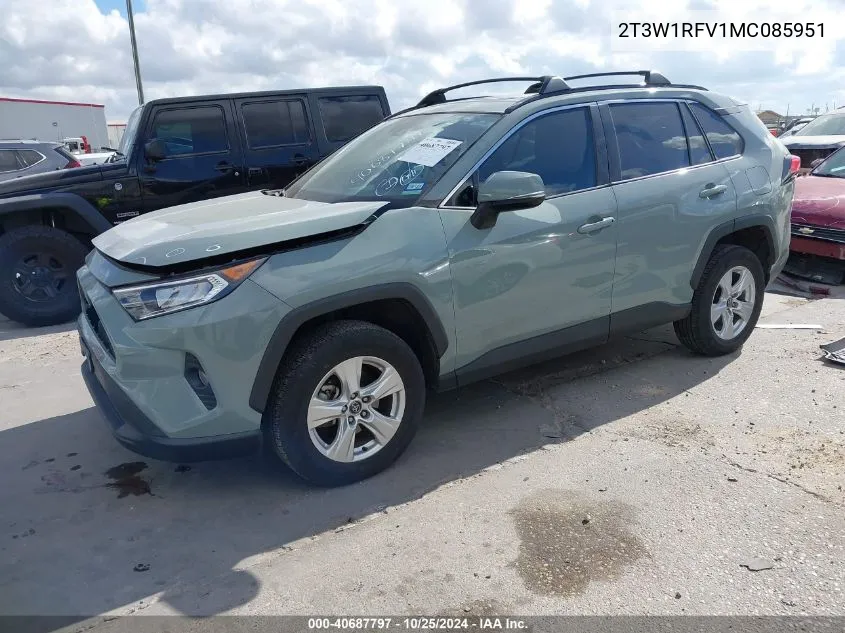 2T3W1RFV1MC085951 2021 Toyota Rav4 Xle