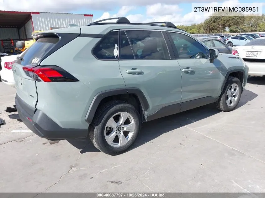 2T3W1RFV1MC085951 2021 Toyota Rav4 Xle