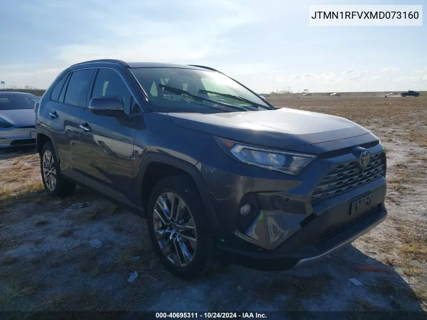 2021 Toyota Rav4 Limited VIN: JTMN1RFVXMD073160 Lot: 40695311