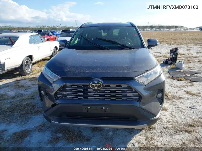 2021 Toyota Rav4 Limited VIN: JTMN1RFVXMD073160 Lot: 40695311