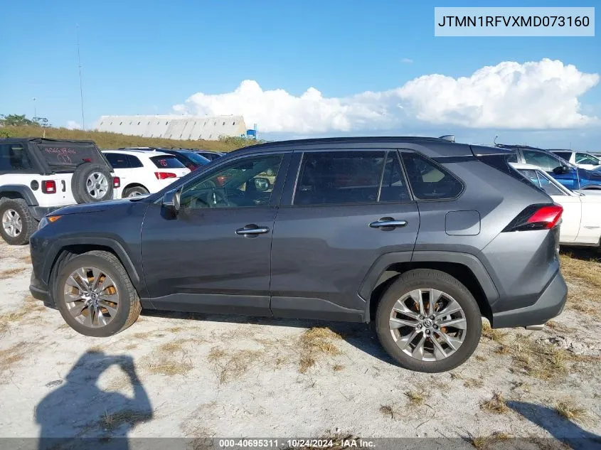 2021 Toyota Rav4 Limited VIN: JTMN1RFVXMD073160 Lot: 40695311