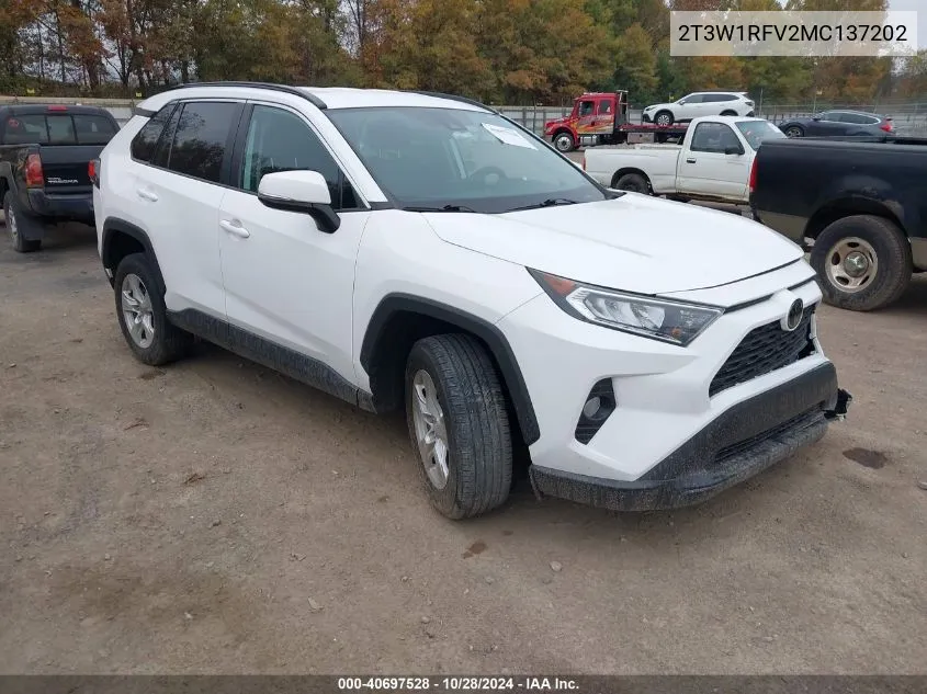 2021 Toyota Rav4 Xle VIN: 2T3W1RFV2MC137202 Lot: 40697528