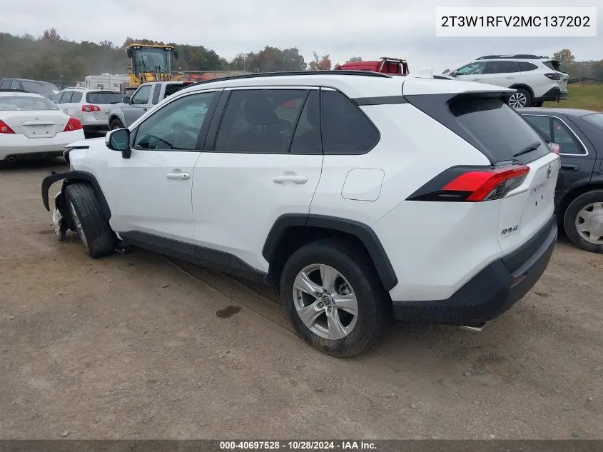 2021 Toyota Rav4 Xle VIN: 2T3W1RFV2MC137202 Lot: 40697528