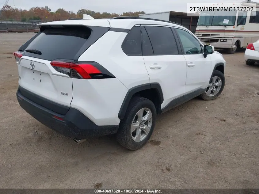 2021 Toyota Rav4 Xle VIN: 2T3W1RFV2MC137202 Lot: 40697528