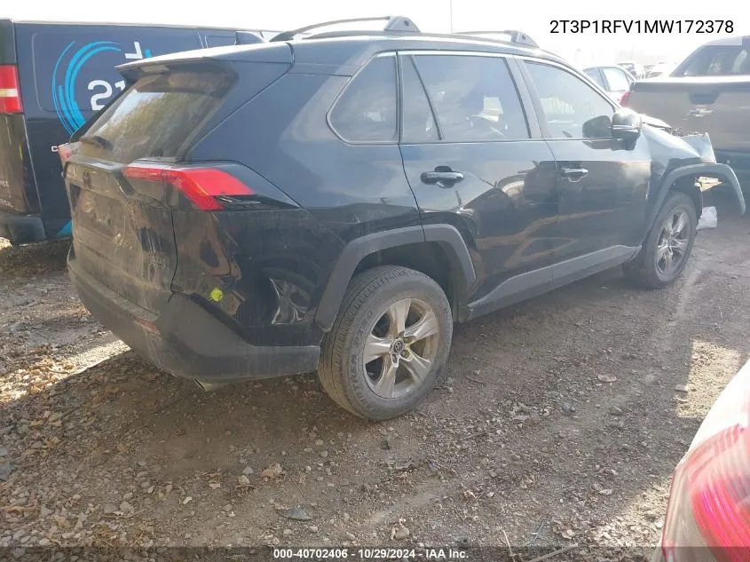 2021 Toyota Rav4 Xle VIN: 2T3P1RFV1MW172378 Lot: 40702406