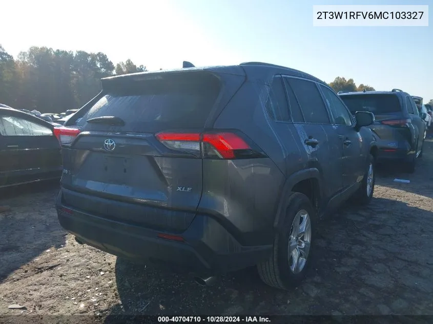 2021 Toyota Rav4 Xle VIN: 2T3W1RFV6MC103327 Lot: 40704710