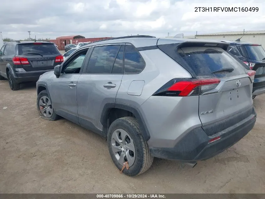 2021 Toyota Rav4 Le VIN: 2T3H1RFV0MC160499 Lot: 40709866