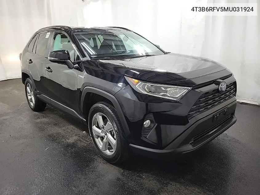 2021 Toyota Rav4 Xle Premium/Xse VIN: 4T3B6RFV5MU031924 Lot: 40710919