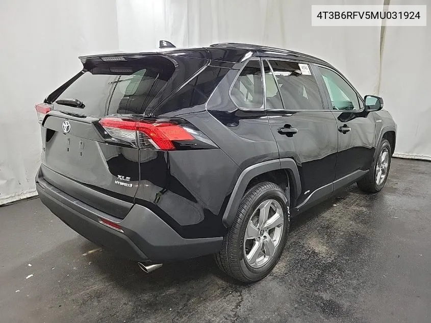 2021 Toyota Rav4 Xle Premium/Xse VIN: 4T3B6RFV5MU031924 Lot: 40710919