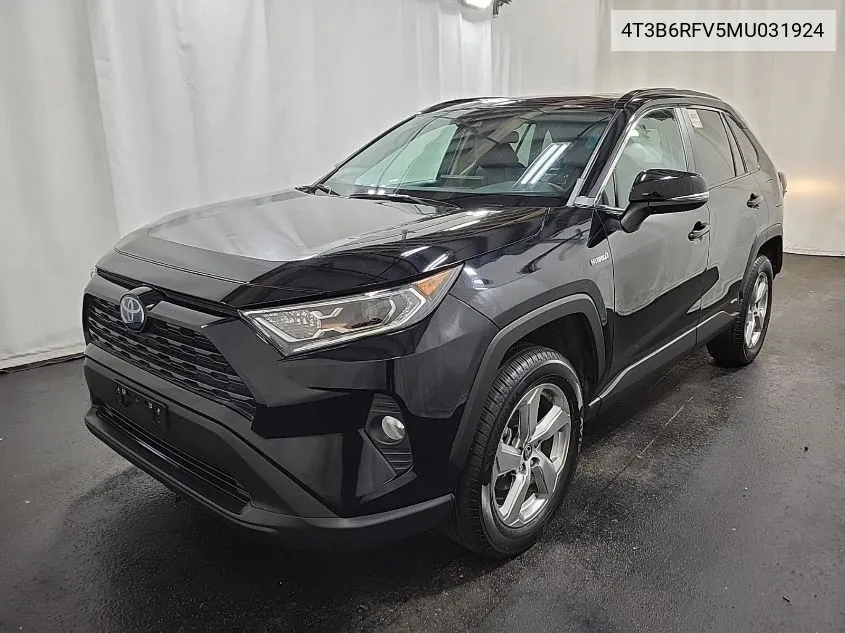 2021 Toyota Rav4 Xle Premium/Xse VIN: 4T3B6RFV5MU031924 Lot: 40710919