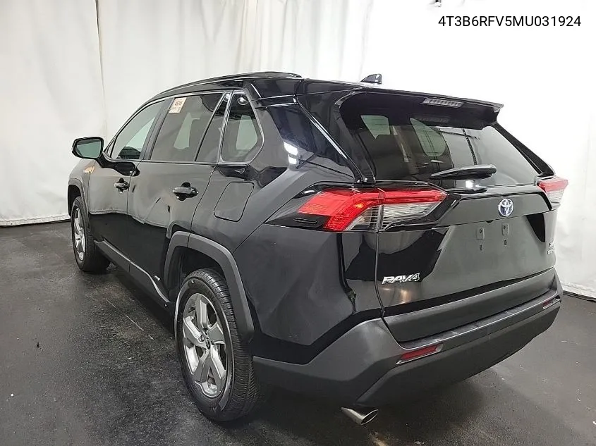 2021 Toyota Rav4 Xle Premium/Xse VIN: 4T3B6RFV5MU031924 Lot: 40710919