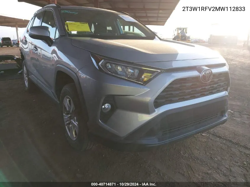 2021 Toyota Rav4 Xle VIN: 2T3W1RFV2MW112833 Lot: 40714871