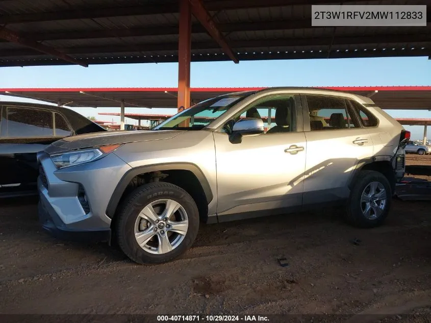 2021 Toyota Rav4 Xle VIN: 2T3W1RFV2MW112833 Lot: 40714871