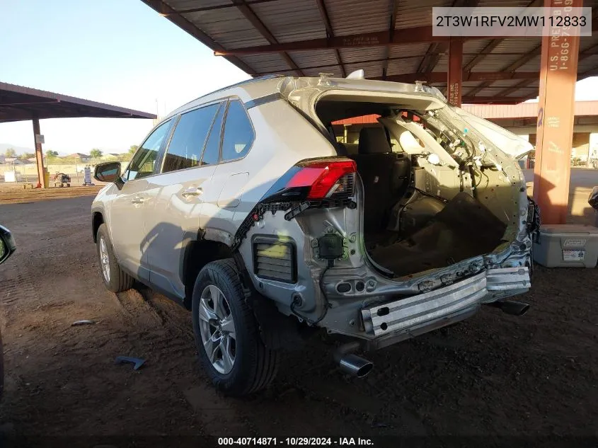 2021 Toyota Rav4 Xle VIN: 2T3W1RFV2MW112833 Lot: 40714871