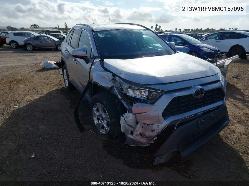 2021 Toyota Rav4 Xle/Xle Premium VIN: 2T3W1RFV8MC157096 Lot: 40719125