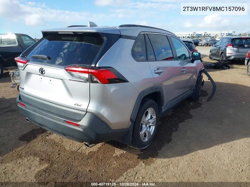 2021 Toyota Rav4 Xle/Xle Premium VIN: 2T3W1RFV8MC157096 Lot: 40719125