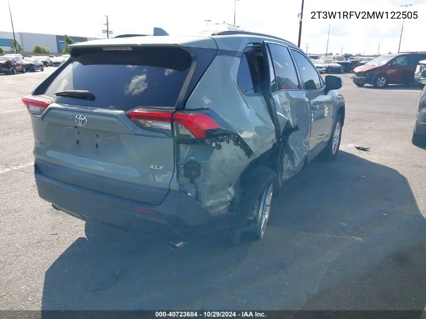 2021 Toyota Rav4 Xle VIN: 2T3W1RFV2MW122505 Lot: 40723684