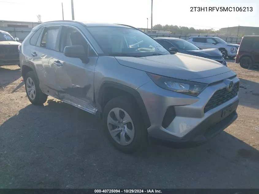 2021 Toyota Rav4 Le VIN: 2T3H1RFV5MC106213 Lot: 40725094