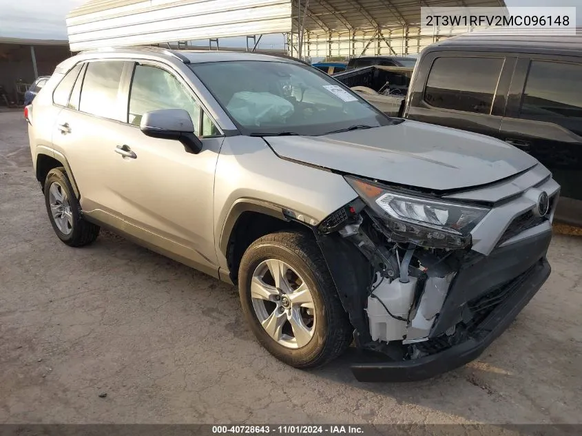 2T3W1RFV2MC096148 2021 Toyota Rav4 Xle