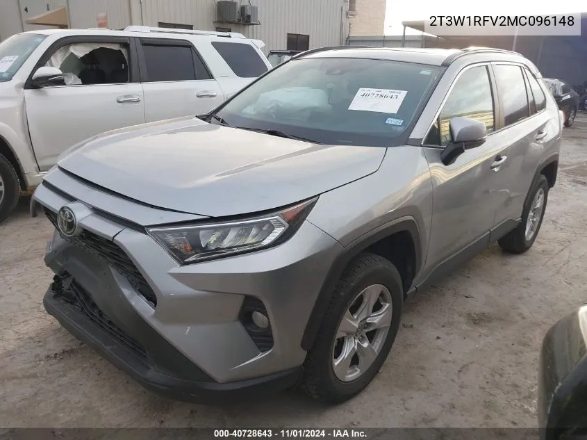 2T3W1RFV2MC096148 2021 Toyota Rav4 Xle