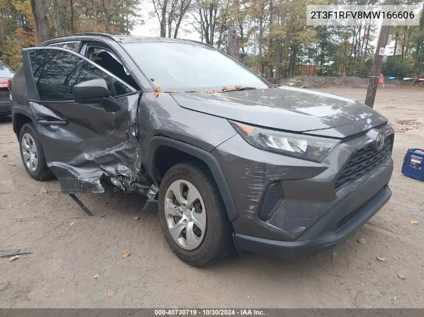 2021 Toyota Rav4 Le VIN: 2T3F1RFV8MW166606 Lot: 40730719