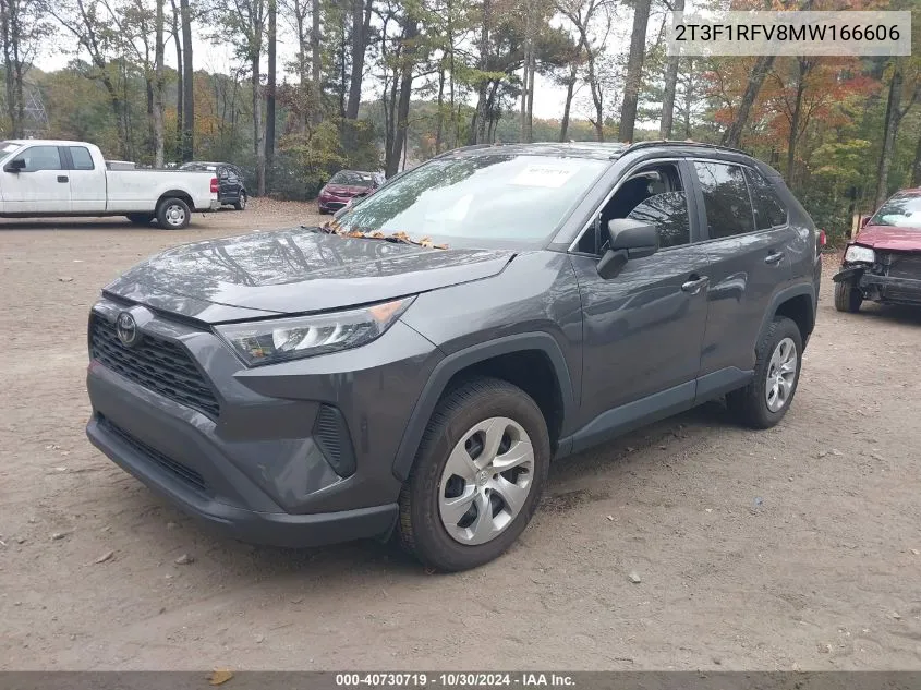 2021 Toyota Rav4 Le VIN: 2T3F1RFV8MW166606 Lot: 40730719