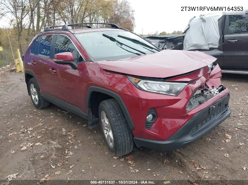 2021 Toyota Rav4 Xle VIN: 2T3W1RFV6MW164353 Lot: 40731537