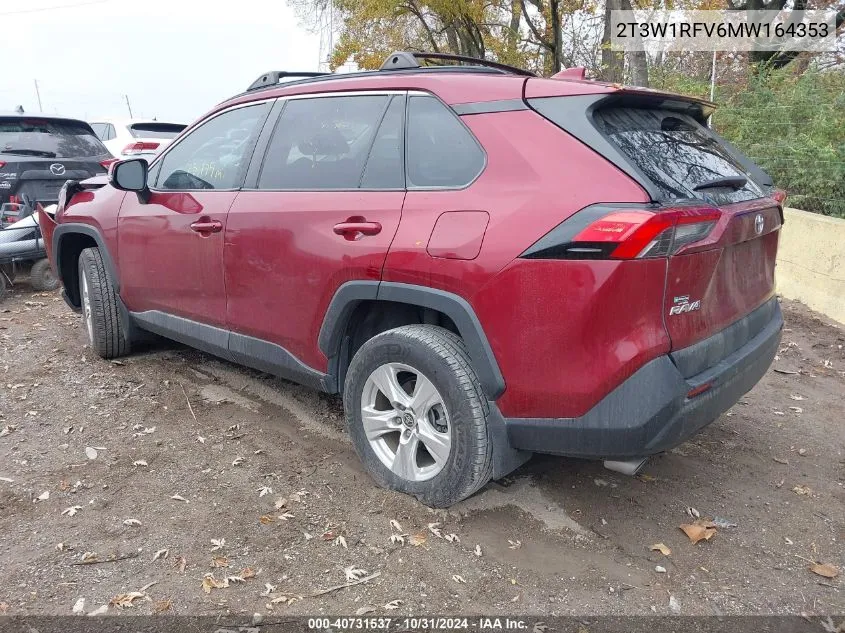 2021 Toyota Rav4 Xle VIN: 2T3W1RFV6MW164353 Lot: 40731537