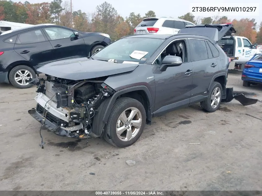 2021 Toyota Rav4 Hybrid Xle Premium VIN: 2T3B6RFV9MW010297 Lot: 40739055