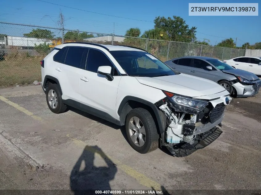 2T3W1RFV9MC139870 2021 Toyota Rav4 Xle