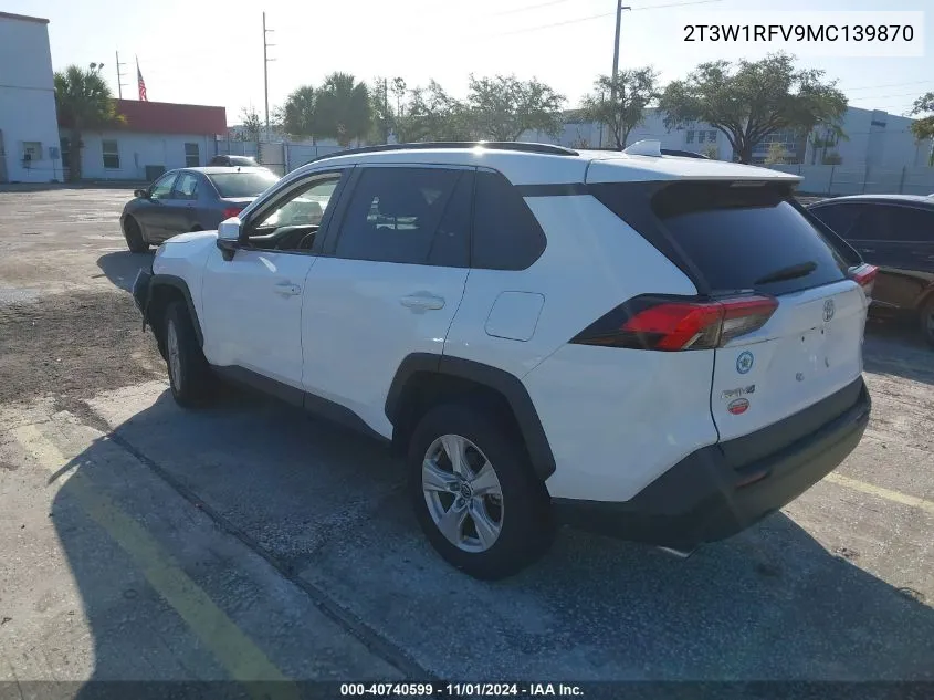 2T3W1RFV9MC139870 2021 Toyota Rav4 Xle