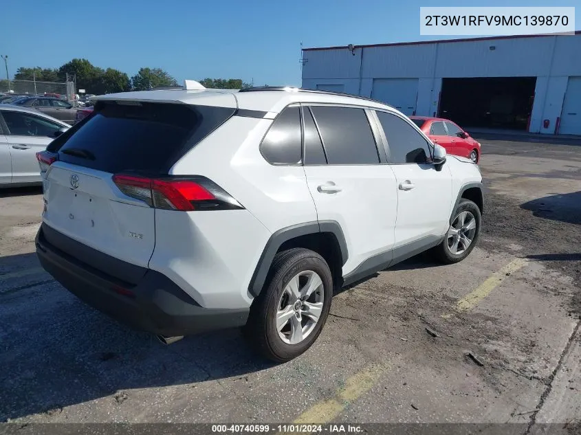 2T3W1RFV9MC139870 2021 Toyota Rav4 Xle