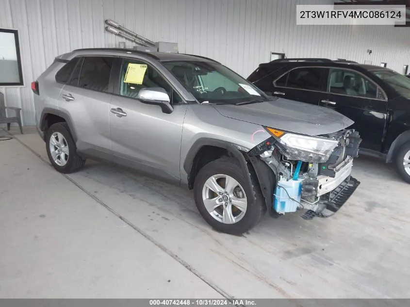 2021 Toyota Rav4 Xle VIN: 2T3W1RFV4MC086124 Lot: 40742448