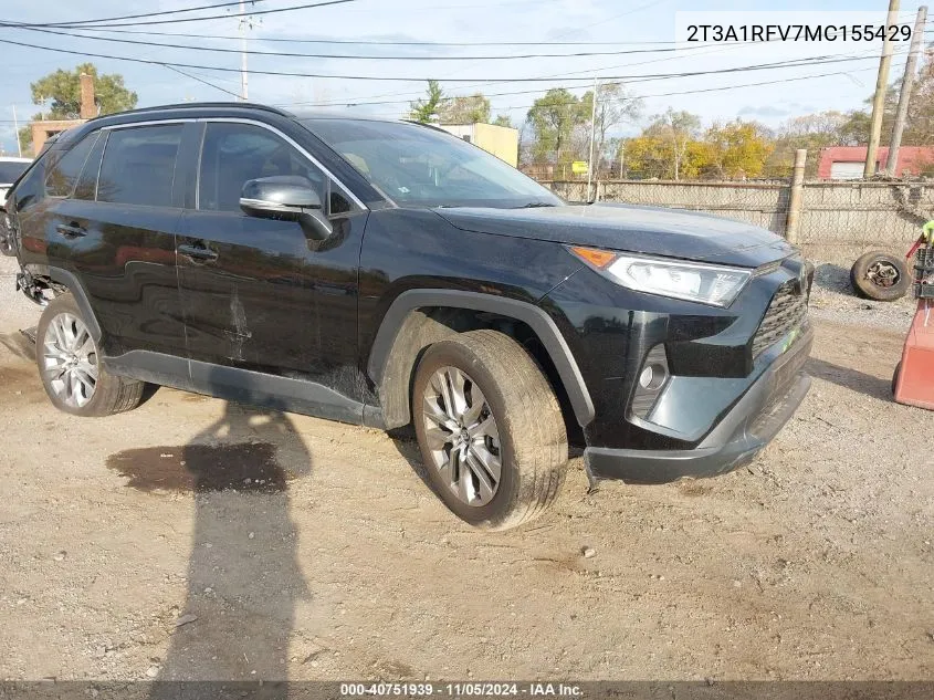 2021 Toyota Rav4 Xle Premium VIN: 2T3A1RFV7MC155429 Lot: 40751939