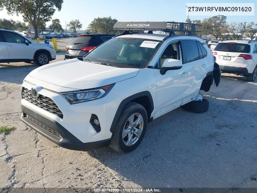 2T3W1RFV8MC091620 2021 Toyota Rav4 Xle