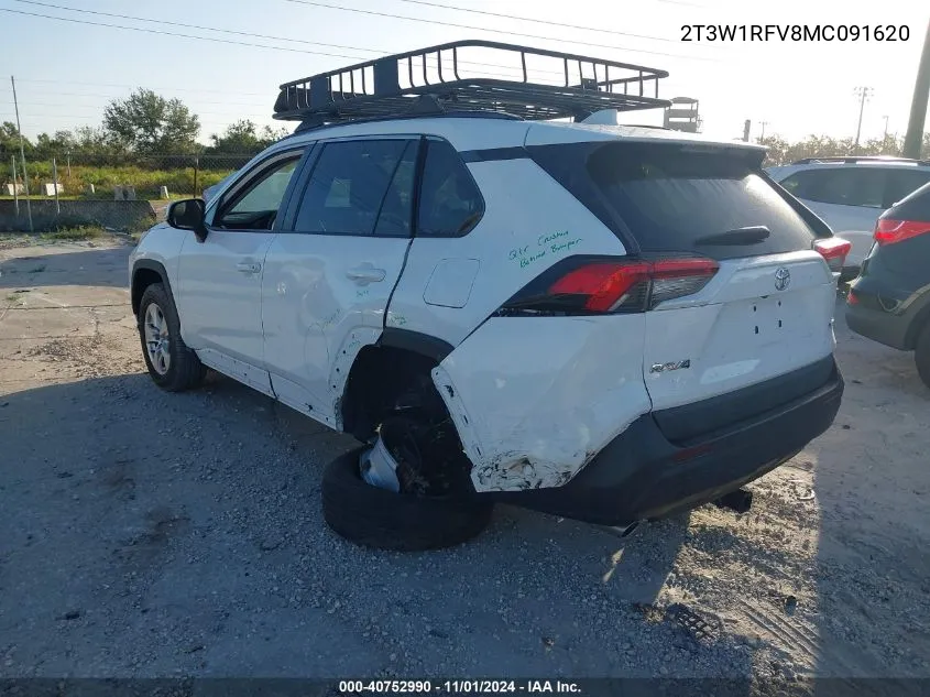 2T3W1RFV8MC091620 2021 Toyota Rav4 Xle