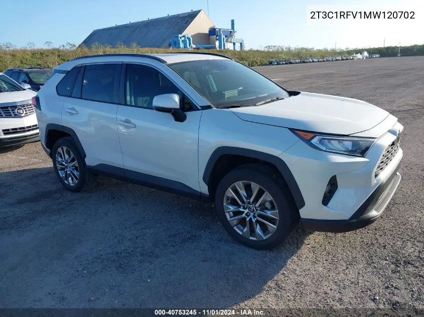 2021 Toyota Rav4 Xle Premium VIN: 2T3C1RFV1MW120702 Lot: 40753245