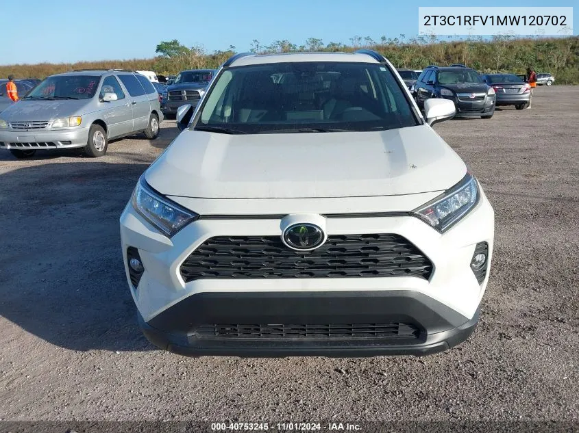 2021 Toyota Rav4 Xle Premium VIN: 2T3C1RFV1MW120702 Lot: 40753245