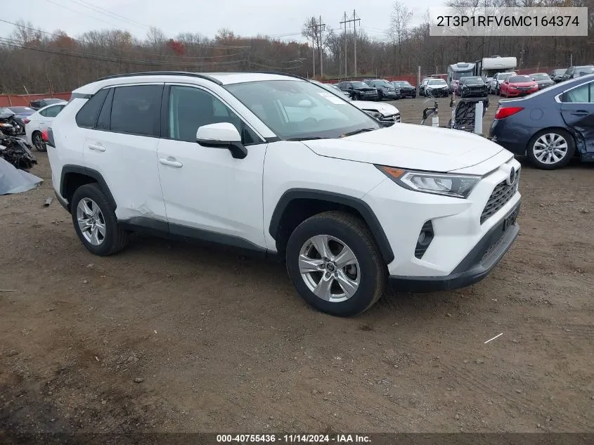 2021 Toyota Rav4 Xle VIN: 2T3P1RFV6MC164374 Lot: 40755436