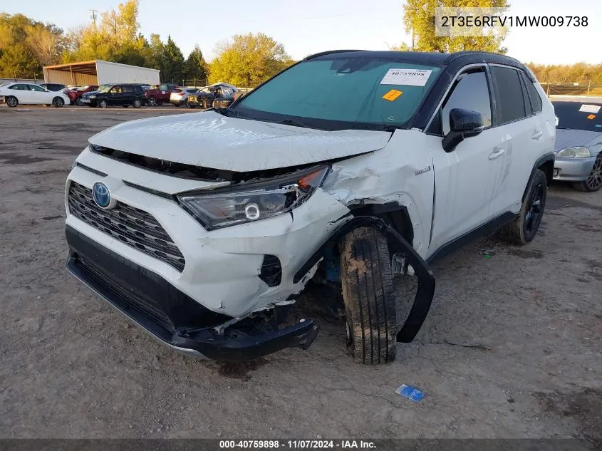 2021 Toyota Rav4 Hybrid Xse VIN: 2T3E6RFV1MW009738 Lot: 40759898