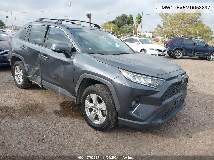 2021 Toyota Rav4 Xle VIN: JTMW1RFV5MD063897 Lot: 40762857