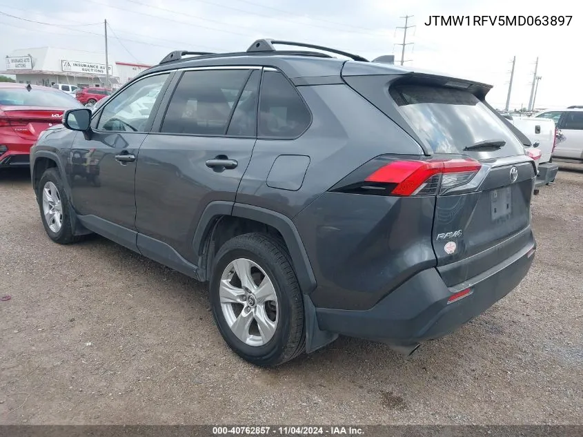 2021 Toyota Rav4 Xle VIN: JTMW1RFV5MD063897 Lot: 40762857