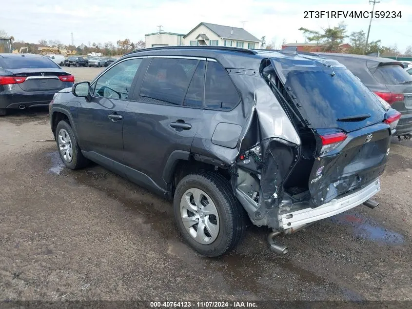 2021 Toyota Rav4 Le VIN: 2T3F1RFV4MC159234 Lot: 40764123