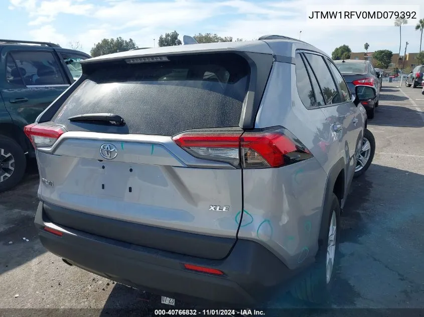 2021 Toyota Rav4 Xle VIN: JTMW1RFV0MD079392 Lot: 40766832