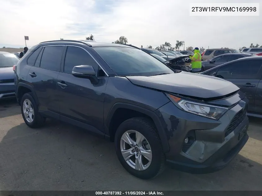 2021 Toyota Rav4 Xle VIN: 2T3W1RFV9MC169998 Lot: 40787392