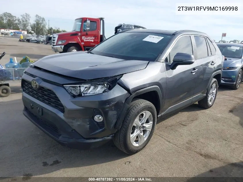 2021 Toyota Rav4 Xle VIN: 2T3W1RFV9MC169998 Lot: 40787392