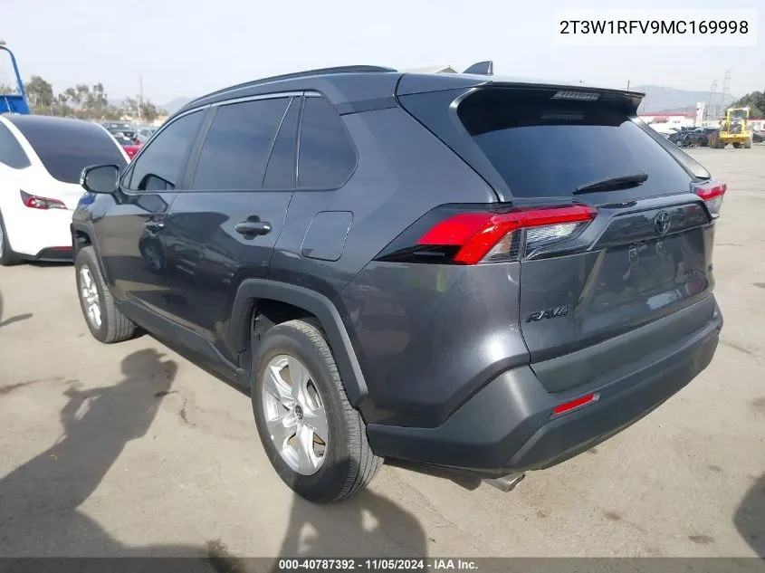 2021 Toyota Rav4 Xle VIN: 2T3W1RFV9MC169998 Lot: 40787392