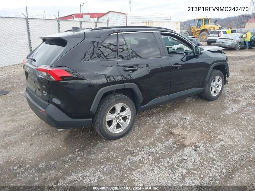 2021 Toyota Rav4 Xle VIN: 2T3P1RFV9MC242470 Lot: 40793296